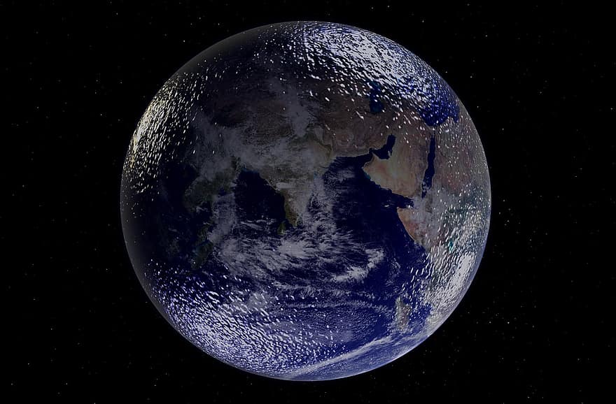 bumi, ruang, planet, nyata, globe, perjalanan ruang angkasa, alam semesta, manipulasi, benua, planet biru, global
