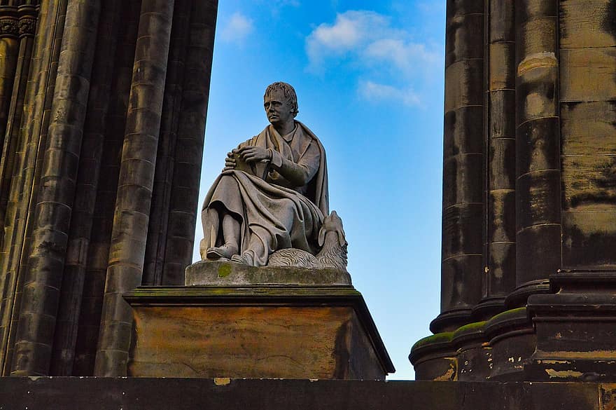 szobor, emlékmű, Edinburgh