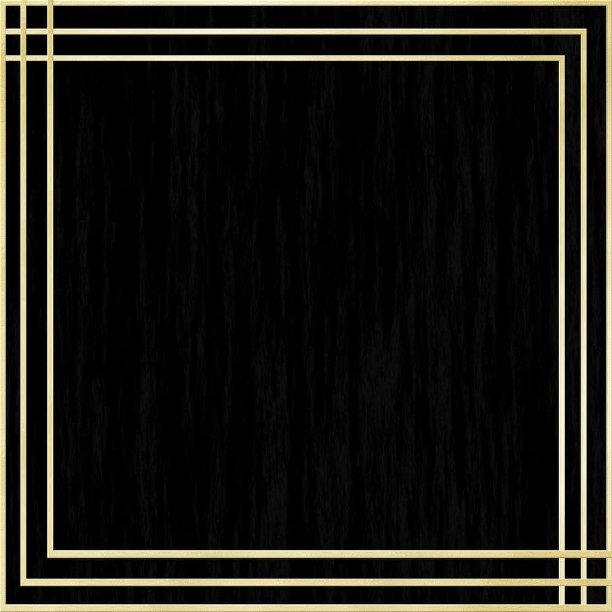 Black And Gold Background, Digital Paper, 1920s, Decorative, Vintage, Pattern, Frame, Gothic, Victorian, Paper, Deco