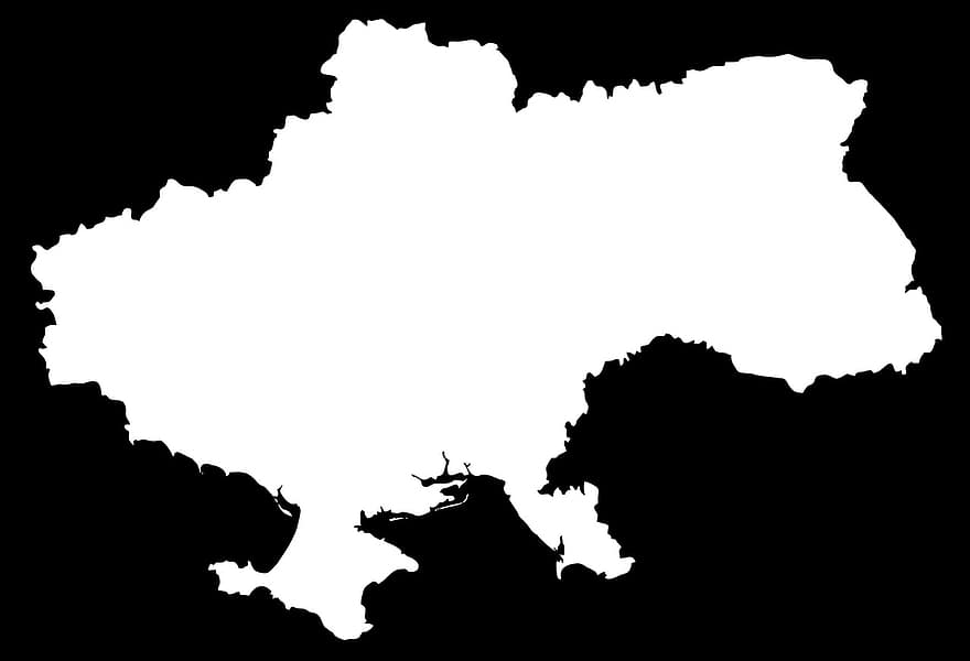 Ukraine, nation, pays, carte, drapeau, kiev, ukrainien, silhouette, contour, cartographie, illustration