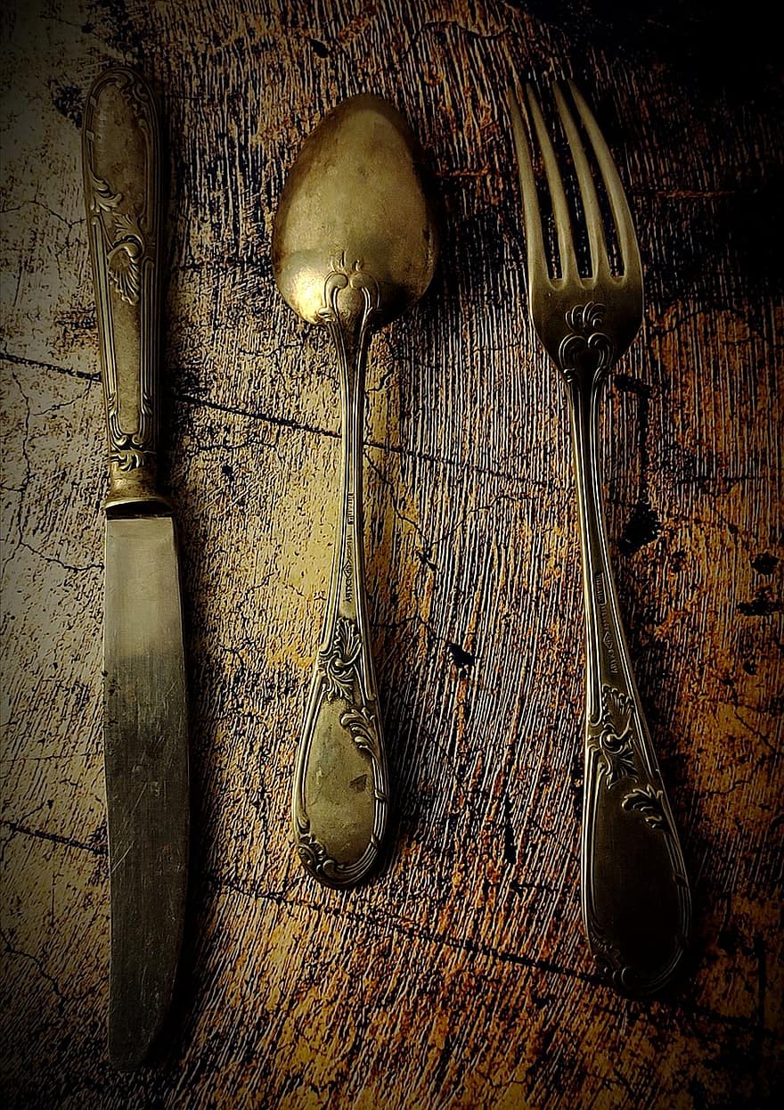 Vintage Cutlery, Cutlery, Vintage Silverware, Silverware