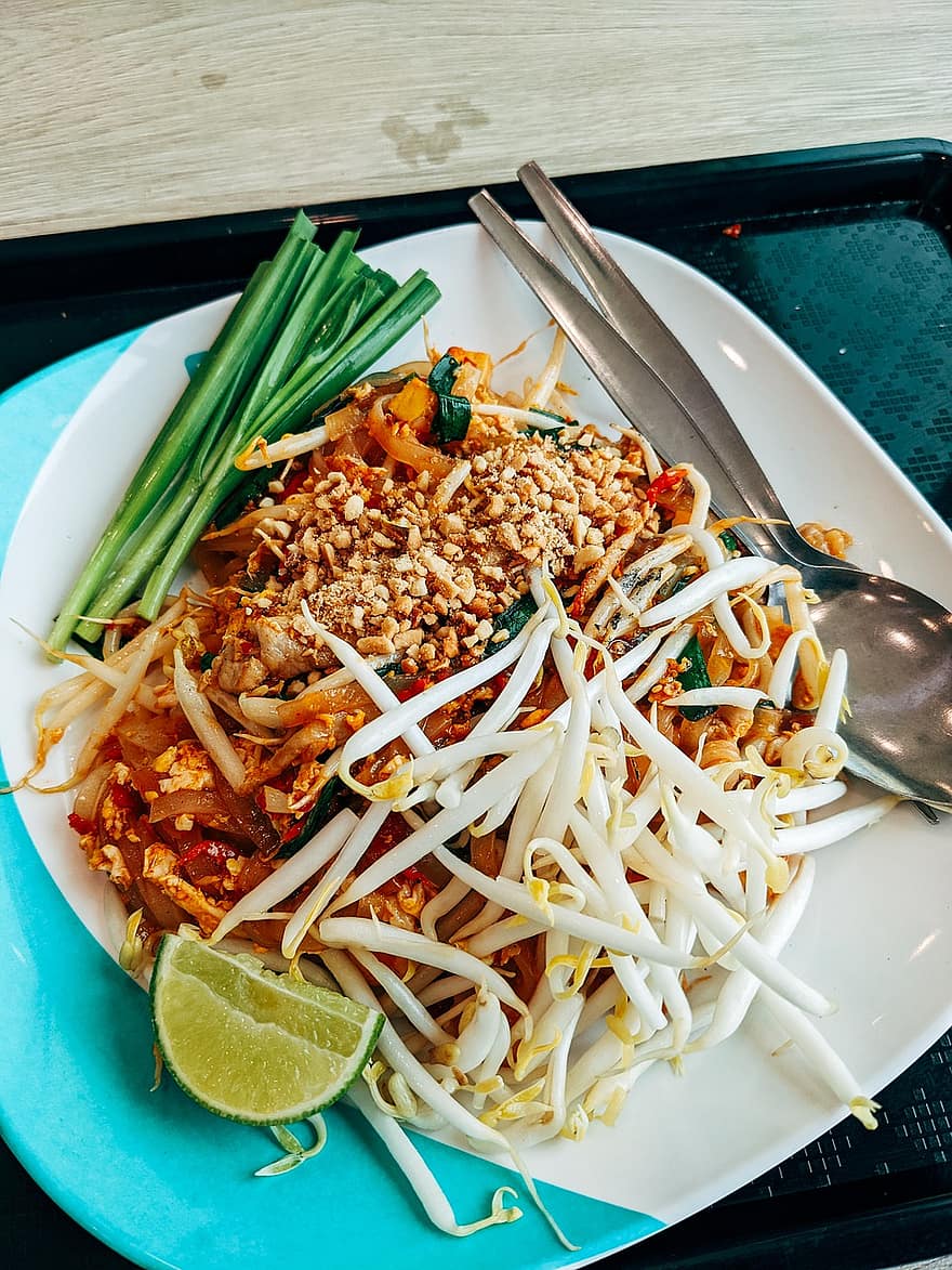 foodie, pad thai, thajské jídlo, thajské kuchyně, jídlo, večeře, oběd, Svačina, gurmán, zeleniny, deska