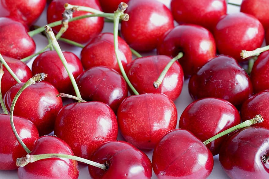 Cherries, Red, Fruit, Grow Up, Fresh, Sweet, Vegetarian, Vegan, Healthy, Berries, Vitamins