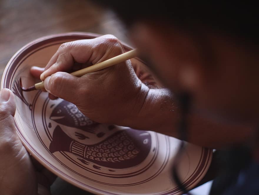 lukisan, seni, kerajinan, bakat, tradisional, chiangrai