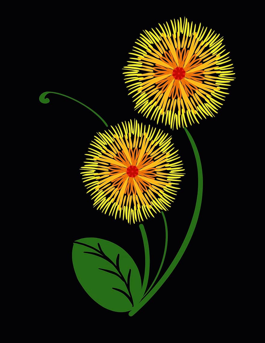 gelbe Blume, Natur, Frühling, Sonnenblume, Blumen-, Pflanze