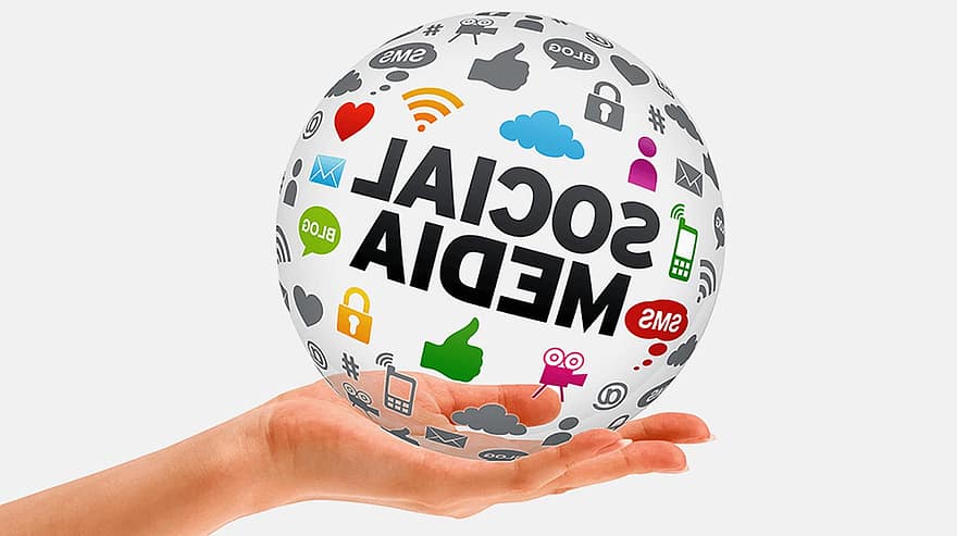 Social Media, Globe, Icons, Networks, Internet, Technology