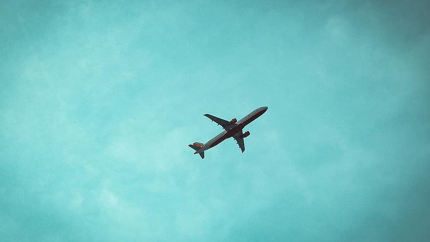 Máy bay, chuyến bay, bầu trời, hàng không, du lịch