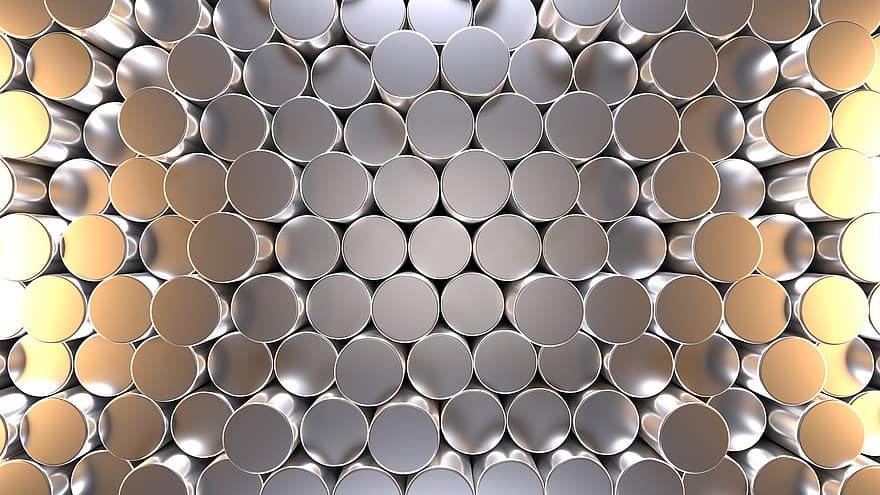 Round, District, Cylinder, 3d, Pattern, Texture, Wall, Structure, Rendering, Geometry, Reflection