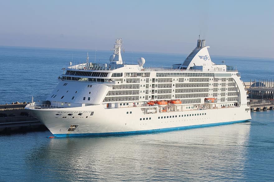 Cruise schip, zeehaven, luxe voering, zee, nautisch schip, vervoer, water, reizen, schip, Verzenden, blauw