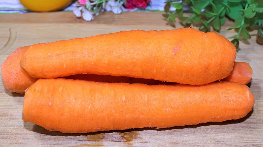 गाजर, सब्जियां, खाना, छिला हुआ, विटामिन, स्वस्थ, काटना, उत्पादित करें
