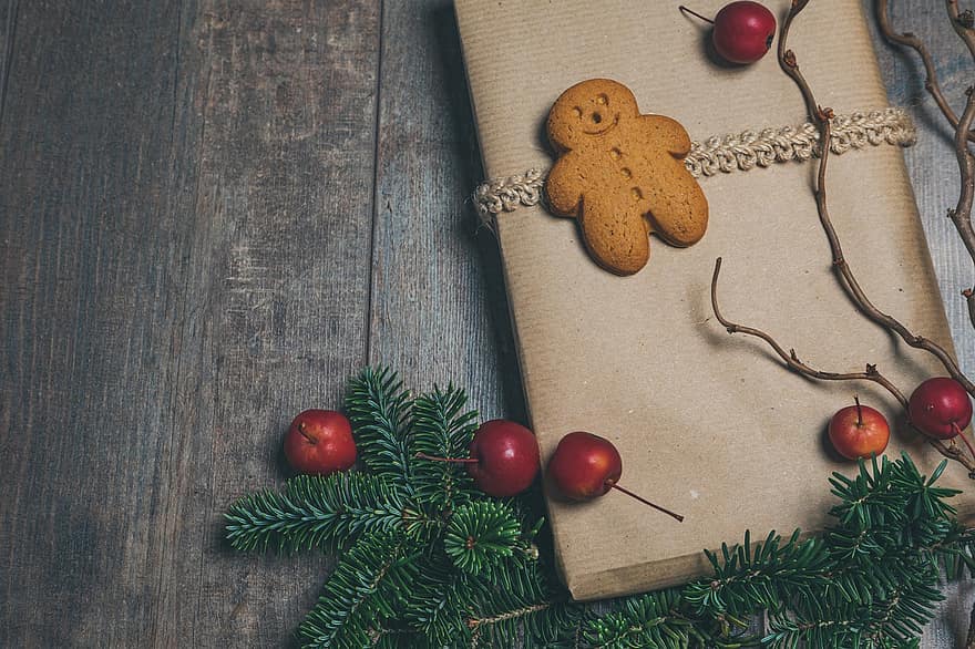 gåva, paket, december, säsong, jul, allmänna helgdagar