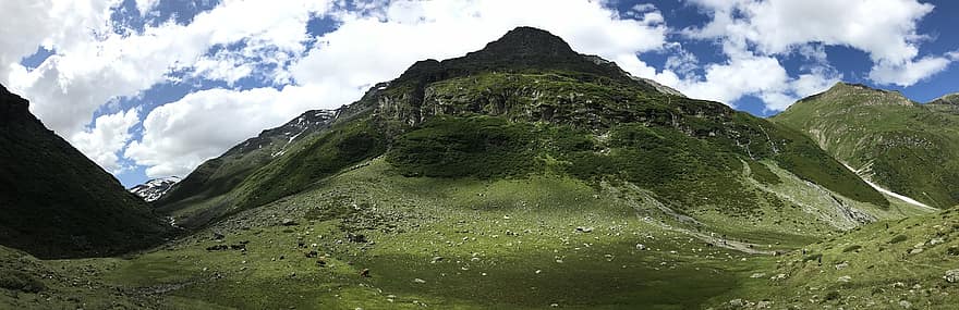 Val Curciusa, rota alpina, Alpes, caminhar, céu, topos, excursões, caminhada, montanhas, natureza, nuvens
