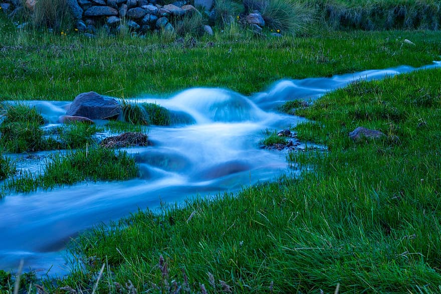 rio, verde, efeito da água, por do sol, azul, ferver, cusco, Peru, cinzento