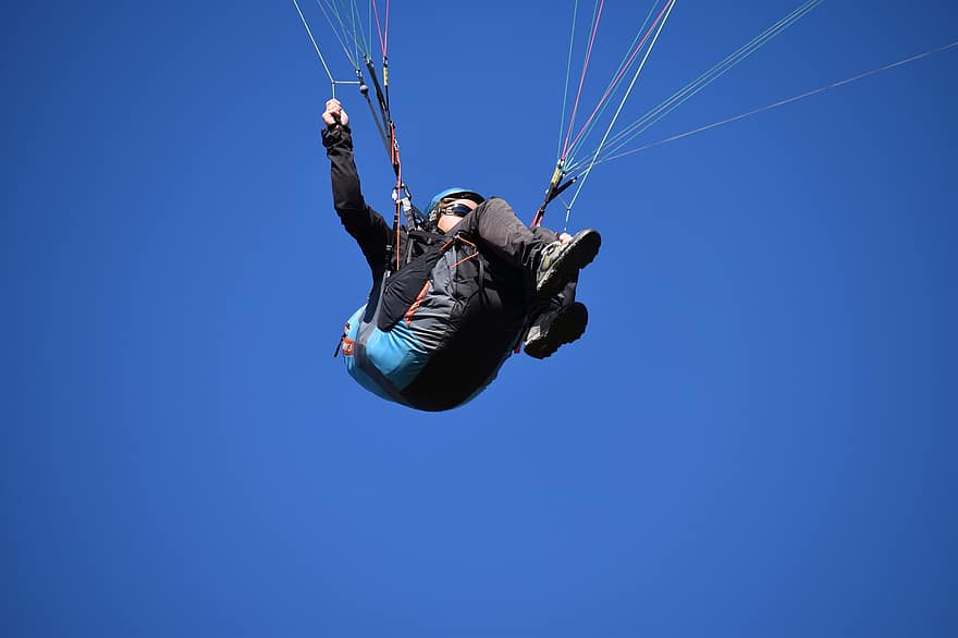paragliding, paraglider, strand, ekstrem, flyvningen, flyve, Vindvejr, vejr, fritid, sport, eventyr