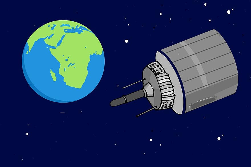 спутник, земной шар, пространство, технология, запуск, космический корабль, история, звезды