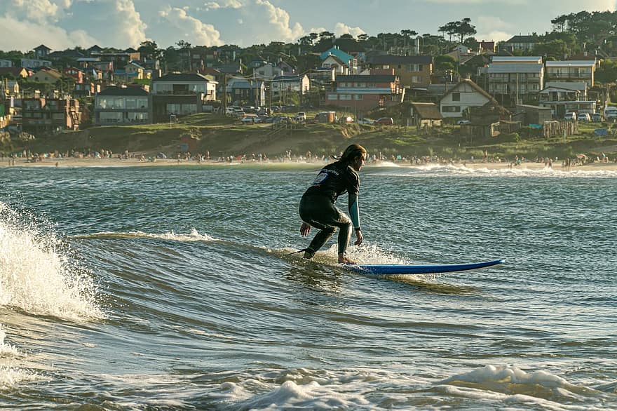 surfování, volný čas, dobrodružství, venku, moře, surfovat, surfař