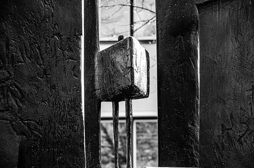 Wood, Fence, Texture, Black-and-white, Monochrome, old, drop, wet, metal, water, close-up