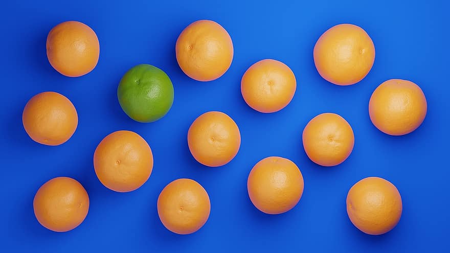 frukt, bakgrund, apelsiner, mönster, blå, grön, färsk, hälsosam, mat, friskhet, citrusfrukt
