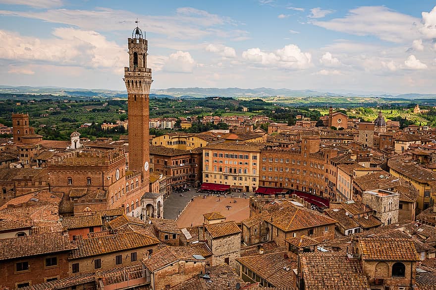 Siena by, Italien, gammel by, Turisme i den gamle by, arkitektur, gammel arkitektur, Europa, turisme, kirke, religion, katolsk