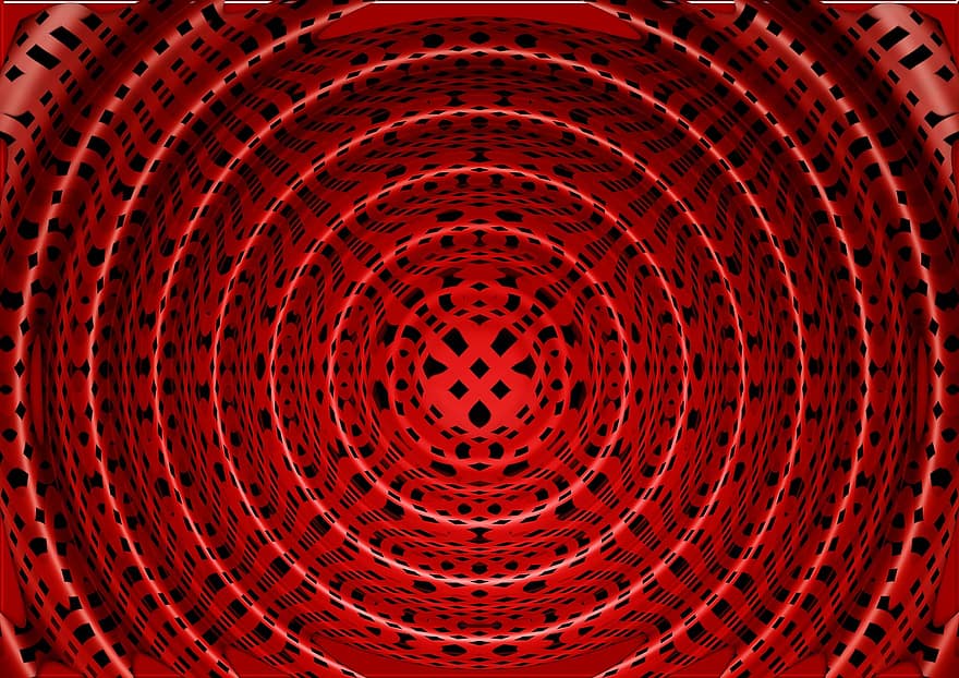 Contexte, structure, modèle, rouge, anneaux, rond, cercle, fond d'écran, noir, texture, coloré