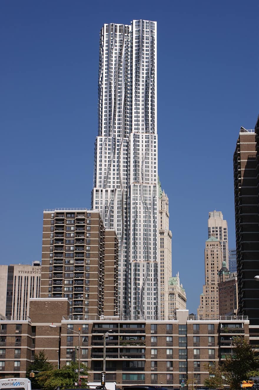 new york, by, bygninger, skyskraper, manhattan, nyc, torres, arkitektur, Urban, ny, bygning