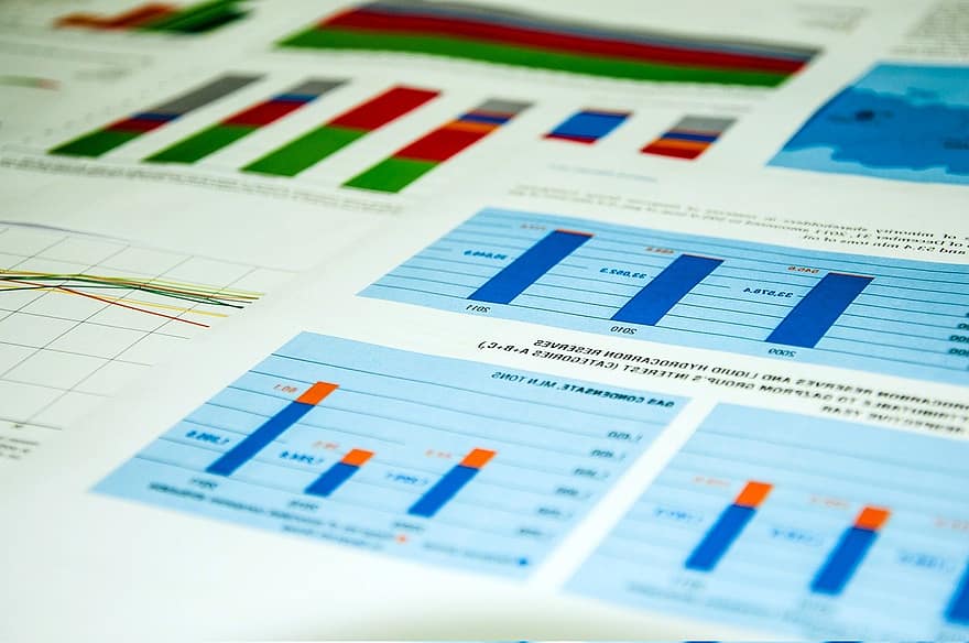 grafico, dati, attività commerciale, finanza, rapporto, documento, diagramma, investimento, relazione finanziaria