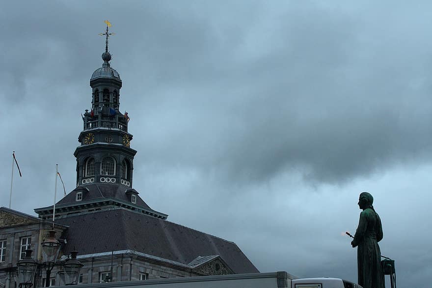 อาคาร, โบสถ์ใหญ่, วัด, รูปปั้น, เมือง, สถาปัตยกรรม, การท่องเที่ยว, หลักเขต, ในเมือง, ประเทศเนเธอร์แลนด์