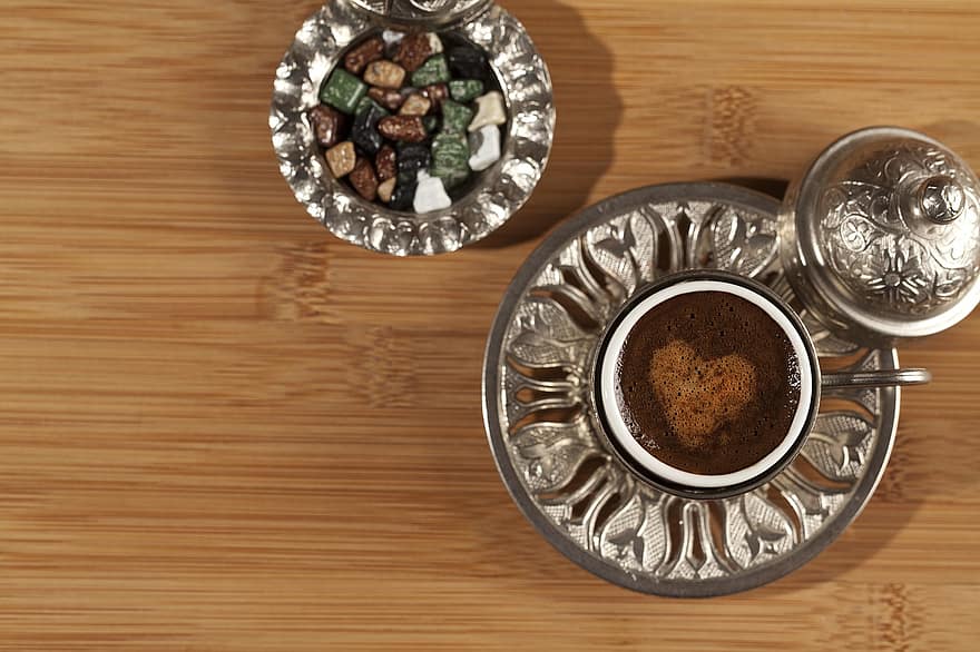Türk kahvesi, Kahve, geleneksel, lezzetli, lop, sunum, Türk Kahvesi Sunumu, çikolata, kültür, güzel, ingilizce