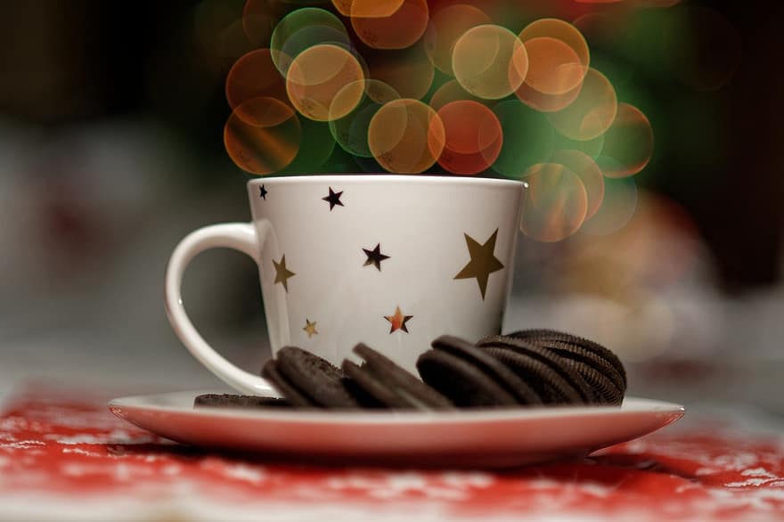 Chocolate, Cookies, Drink, Beverage, Traditional, Cup, Mug, close-up, food, heat, temperature