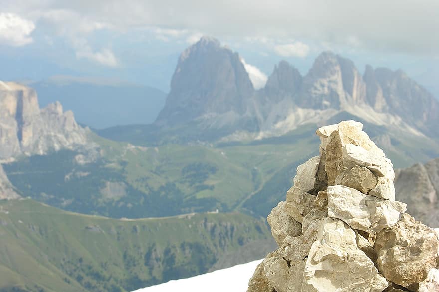 Mountains, Dolomites, Rocks, Stone, mountain, mountain peak, landscape, rock, mountain range, snow, cliff
