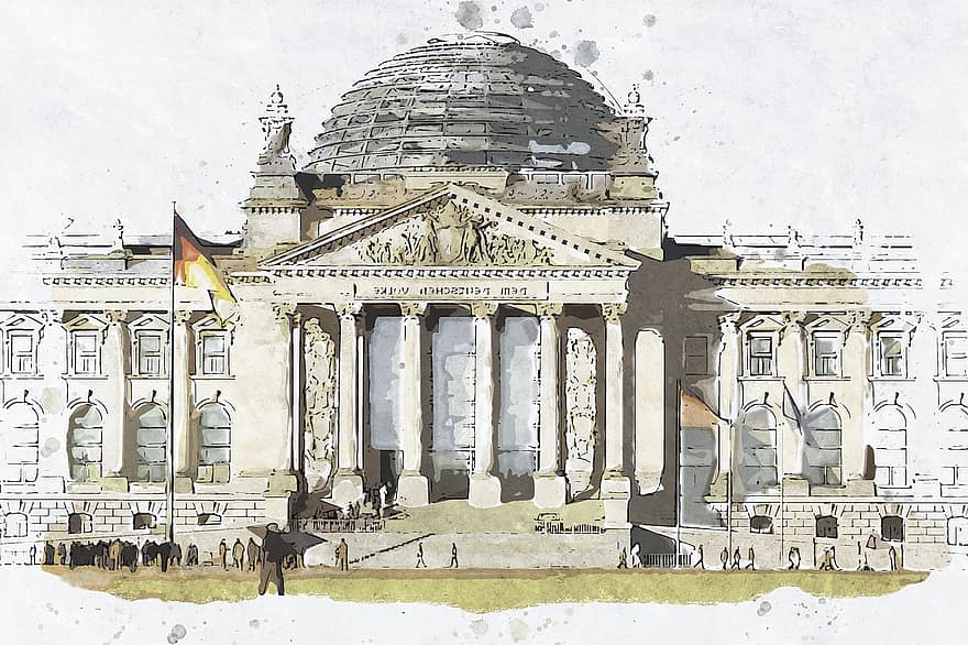 Reichstag, กรุงเบอร์ลิน, รัฐบาล, ประเทศเยอรมัน, Bundestag, อาคาร, เมืองหลวง, หลักเขต, สถานที่ราชการ, สถานที่น่าสนใจ, การชมทิวทัศน์