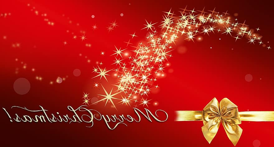 Noël, étoile, or, rouge, lumières, période de Noël, avènement, Contexte, structure, scintillait, brillant