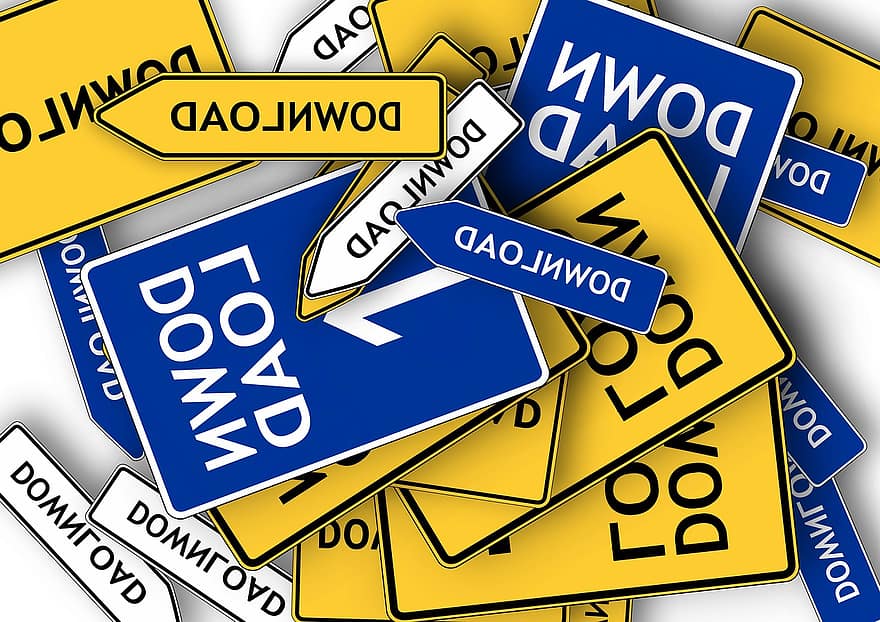 Download, Signs, Road Sign, Panels, Arrow, Internet, Www, Programs, Received On, Data