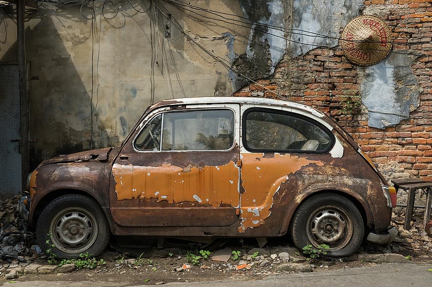Lofi, Texture, Car, Street, Rust, Metal, Rusty, old, dirty, damaged, transportation