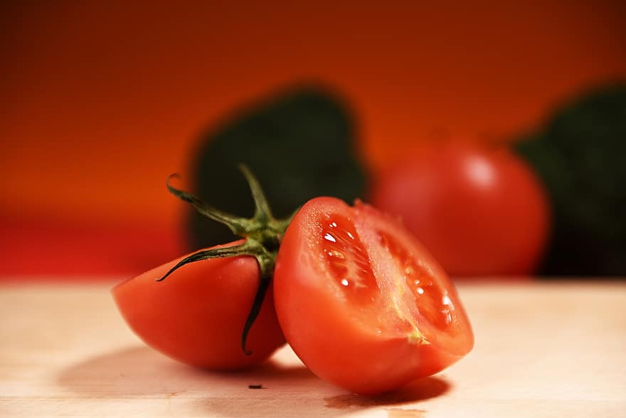 tomate, fruta, Comida, fatia, ingrediente, comestível, orgânico