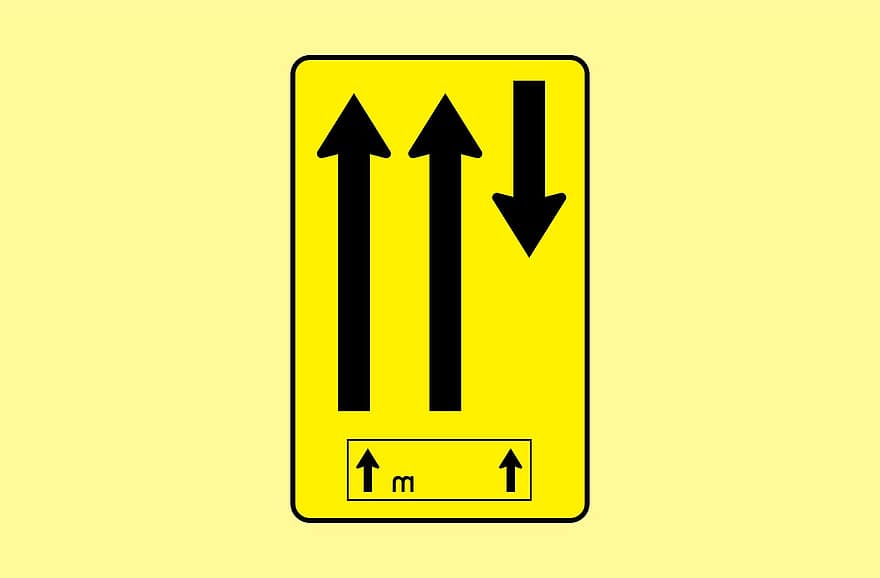 carretera, signes, direcció, trànsit