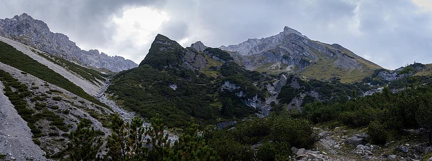 पहाड़ों, muttekopf, आल्पस, शिखर, परिदृश्य, ऑस्ट्रिया, टायरॉल, imst, शिखर सम्मेलन, चट्टान का, प्रकृति
