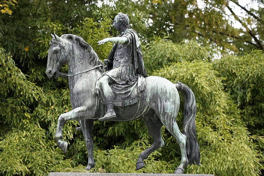 estàtua, escultura, monument, estàtua eqüestre, roman, turisme, cavall, història, muntar a cavall, semental, lloc famós