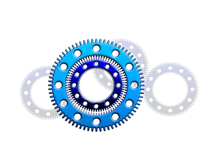 Clock, Time, Gear, Gears, Blue, Way Of Thinking, Way Of Life, Attitude To Life, Life Style, Modern, Style