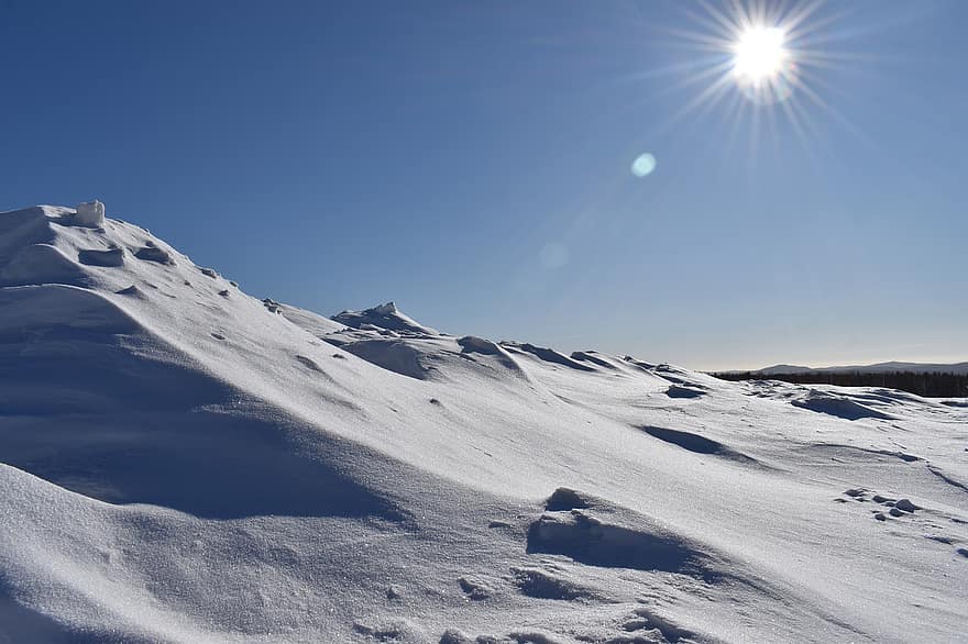 Kanada, musim dingin, gunung, québec, salju, alam, biru, pemandangan, lereng ski, olahraga, puncak gunung