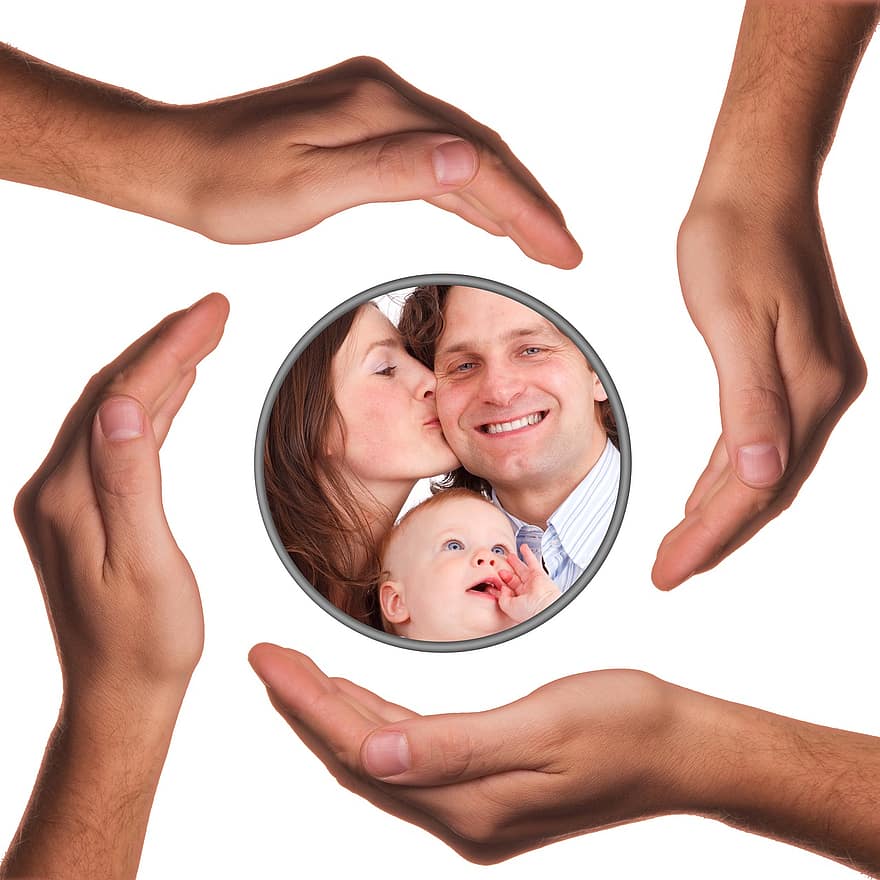 manos, proteger, proteccion, padre, familia, niño, madre, niña, grupo, psicología, psicoterapia