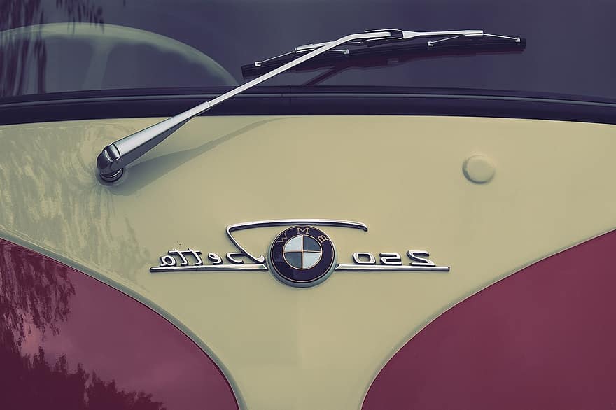 Isetta, Bmw, Automobile, Antique Car, Small Car, Logo, Windshield Wipers, Vehicle, car, transportation, land vehicle