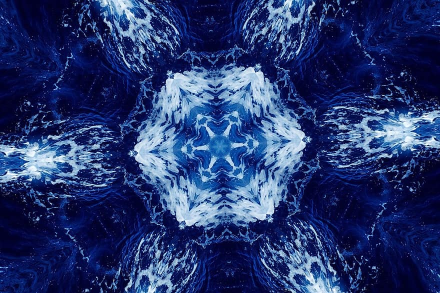 blau, roseta, mandala, ornament, decoratiu, simetria, simètric, fons de pantalla, patró, fons, textura