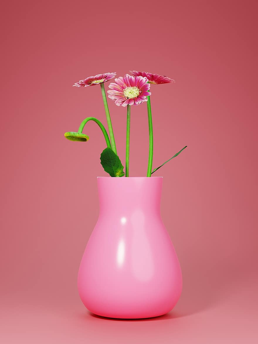 bunga-bunga, vas bunga, dekorasi, dekorasi rumah, alam