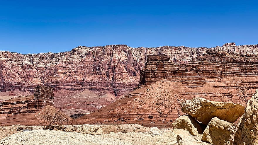 woestijn, rots, landschap, natuur, geologie, zandsteen, toneel-, Arizona