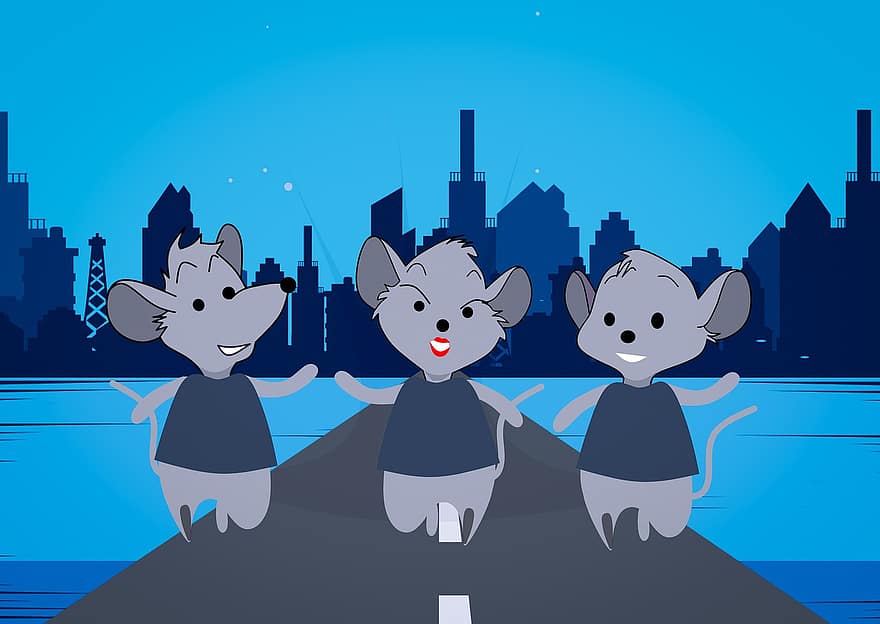 Mouse, City, Adventure, Mice, Running, Brave, Success, Cartoon, Character, Animal, Cool