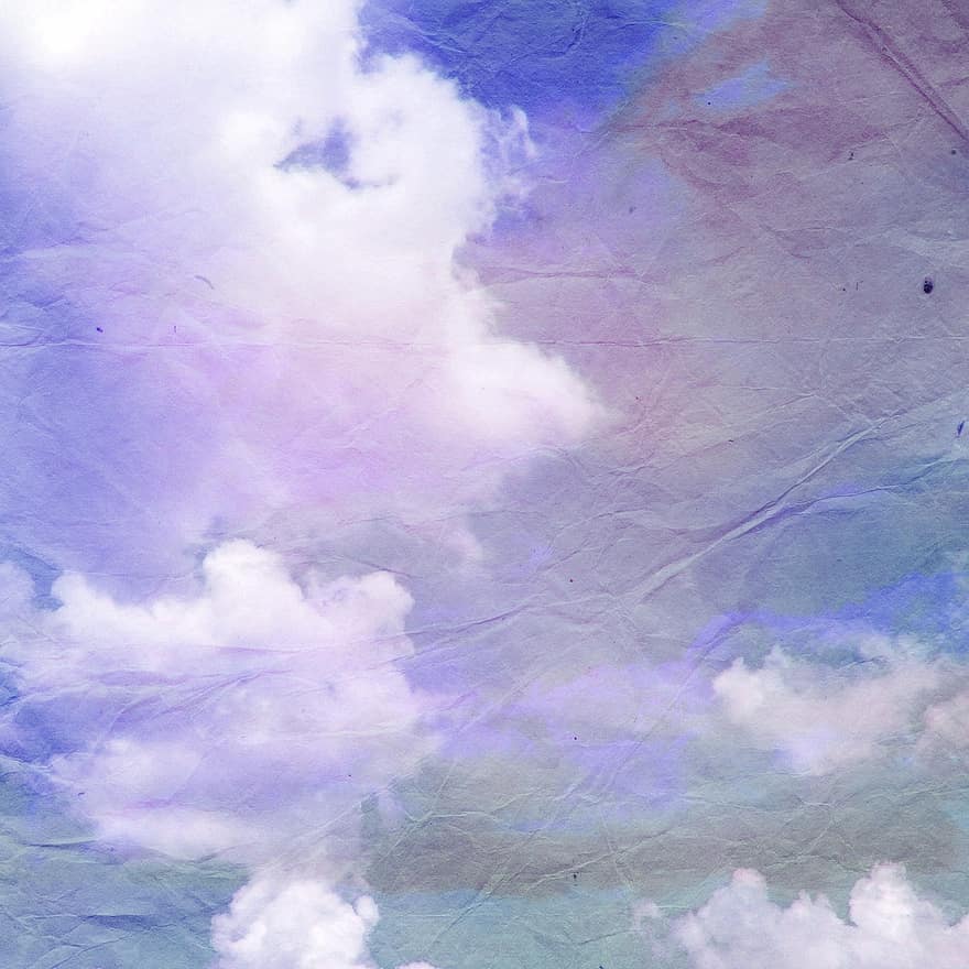 blauw, hemel, wolken, bewolkt, blauwe hemelachtergrond, plakboek, zomer, dag, cloudscape, lucht, atmosfeer