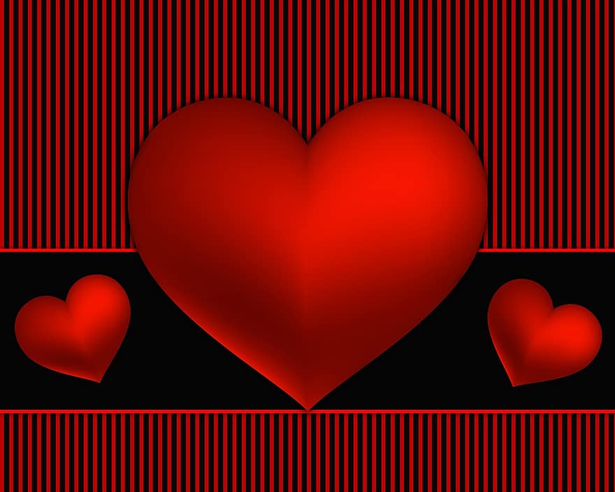 milovat, romantický, Valentýn, oslava, formulář, pozadí textury, textura, Srdce červené