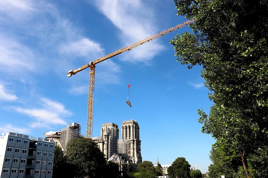 Париж, Франція, кран, будівництво