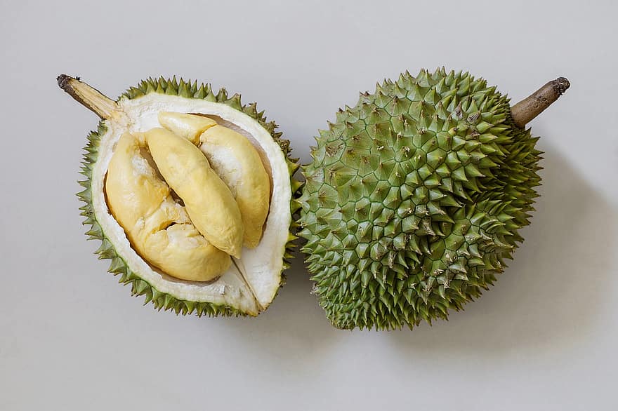 durian, gyümölcsök, élelmiszer, friss, egészséges, érett, organikus, édes, gyárt